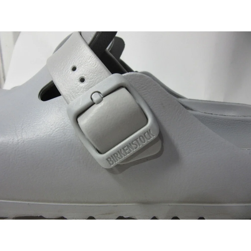 Birkenstock Boston EVA Clogs Mens 9 Womens 11 Gray Waterproof Mules Strap